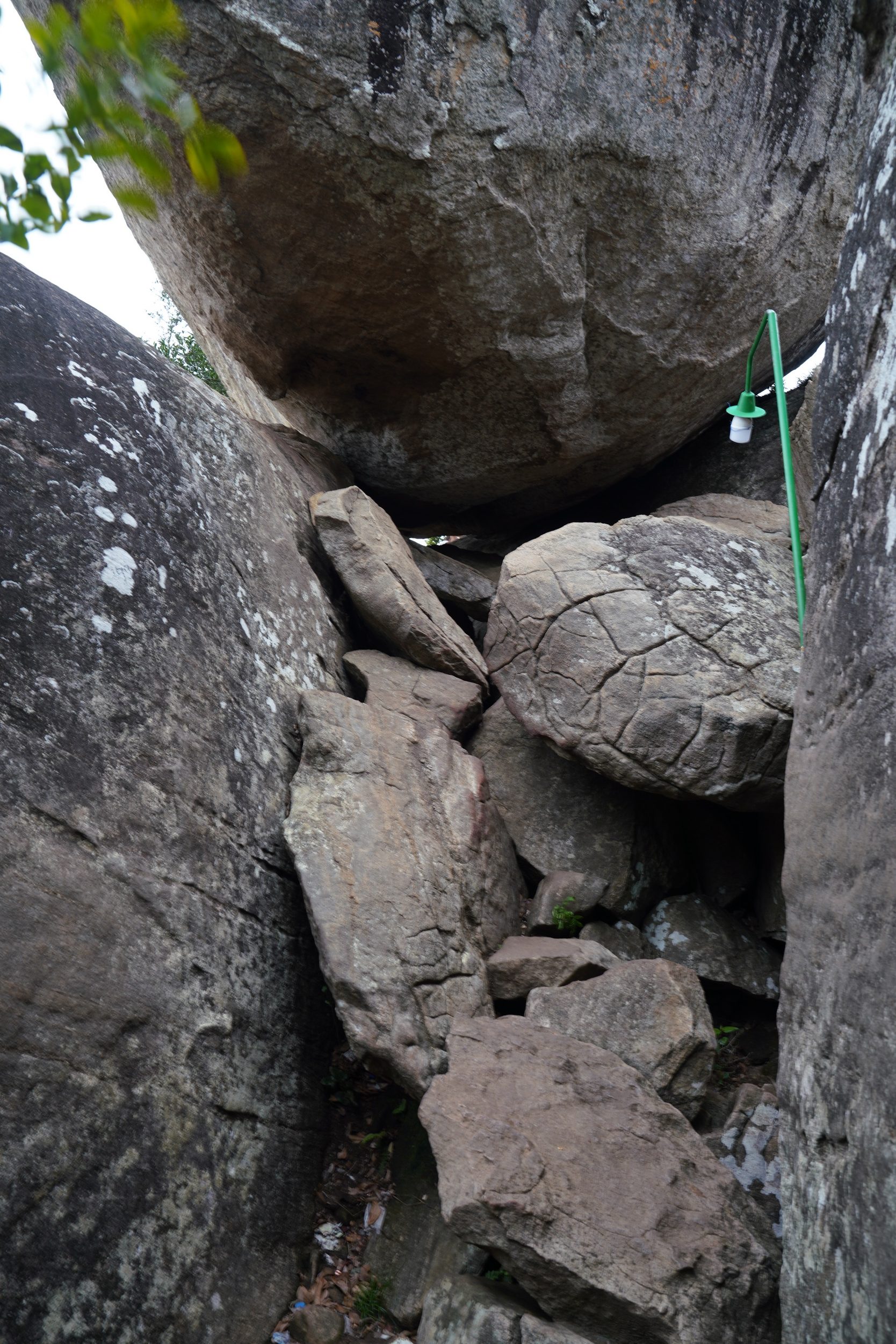 Aufstie auf den Felsen