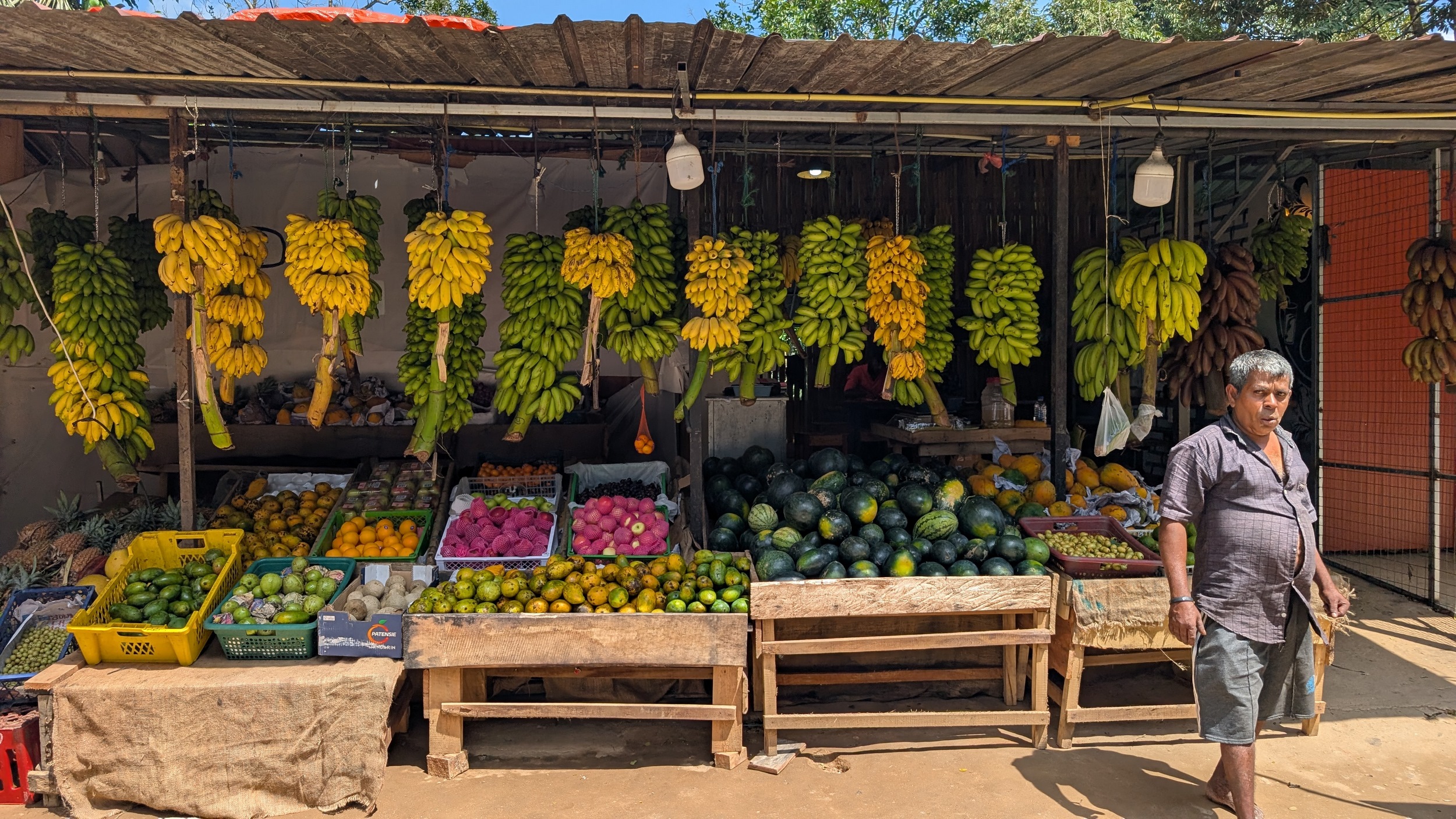 Obststand an der Straße
