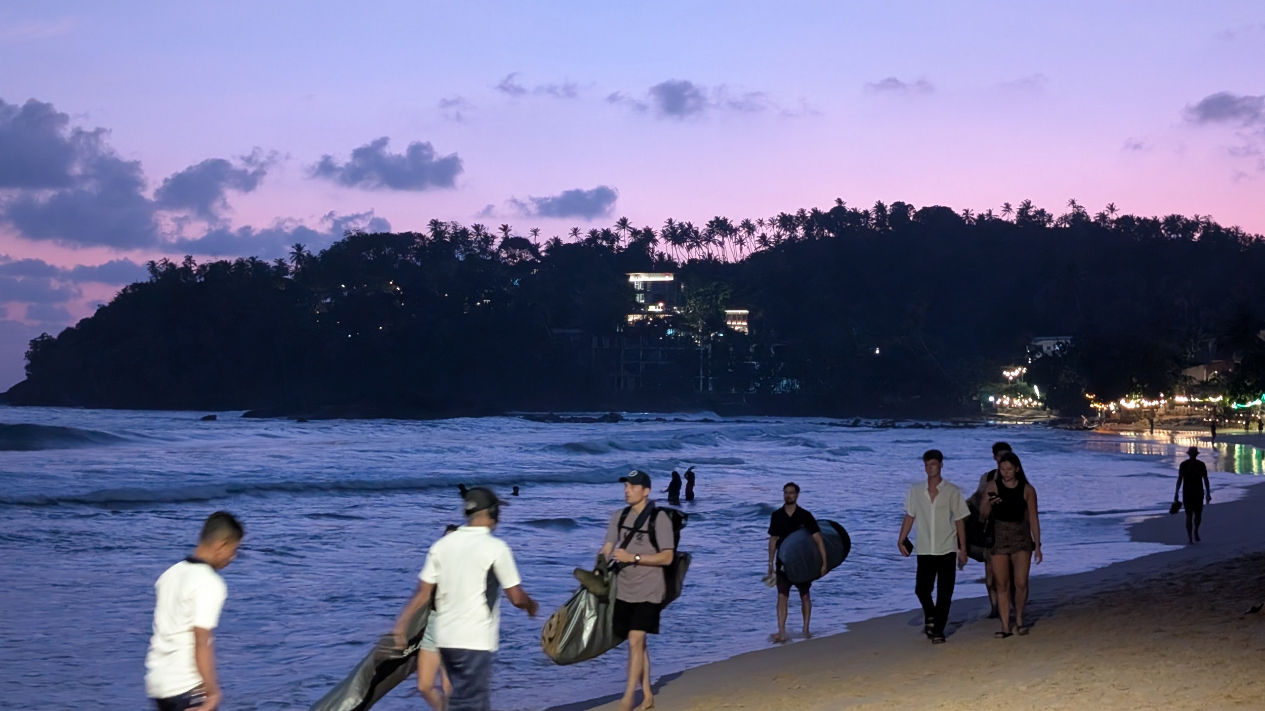 Der Sonnenuntergang heute konnte noch nicht so viel