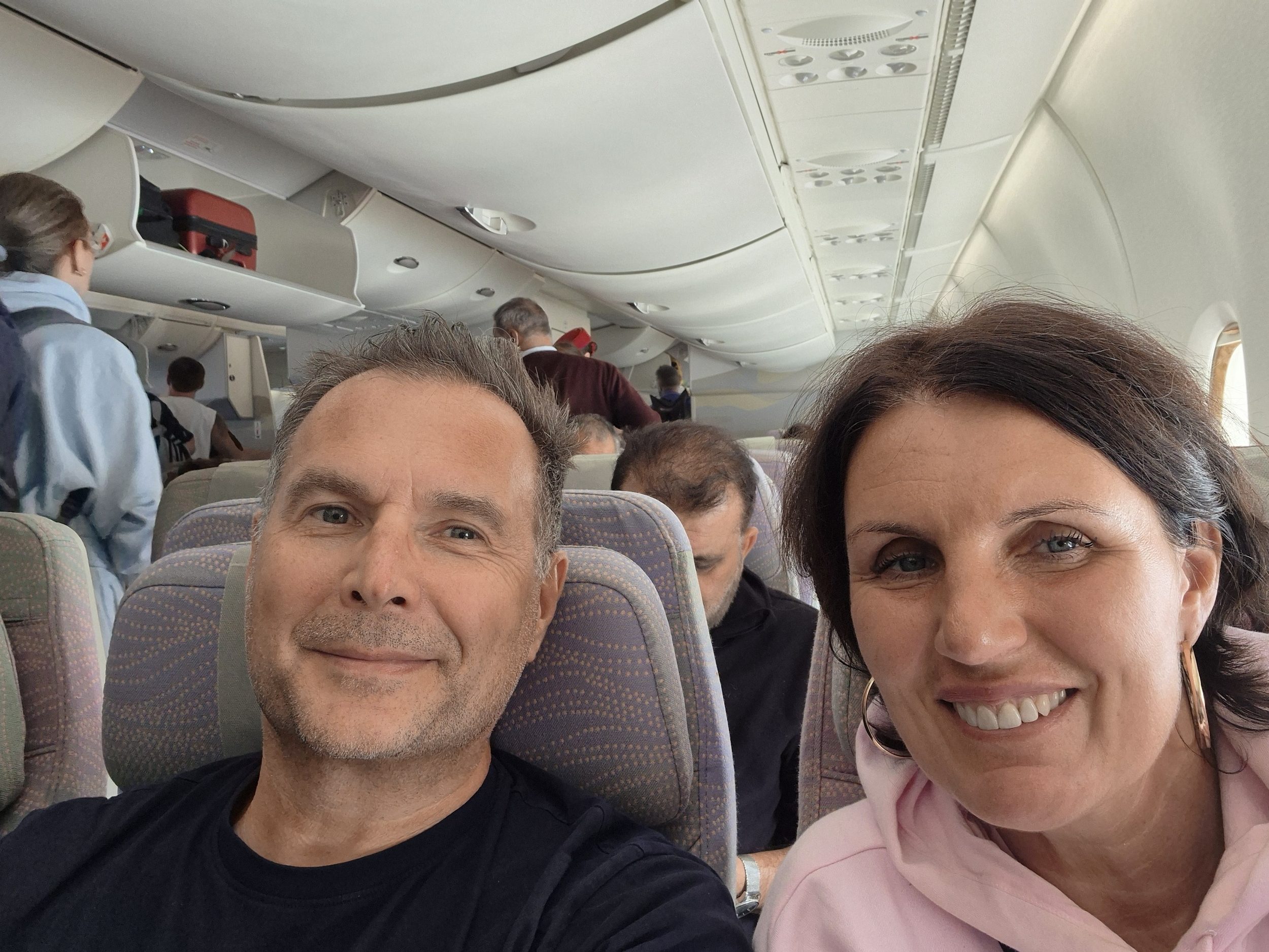 Selfie des Tages, auf dem Weg nach Mauritius