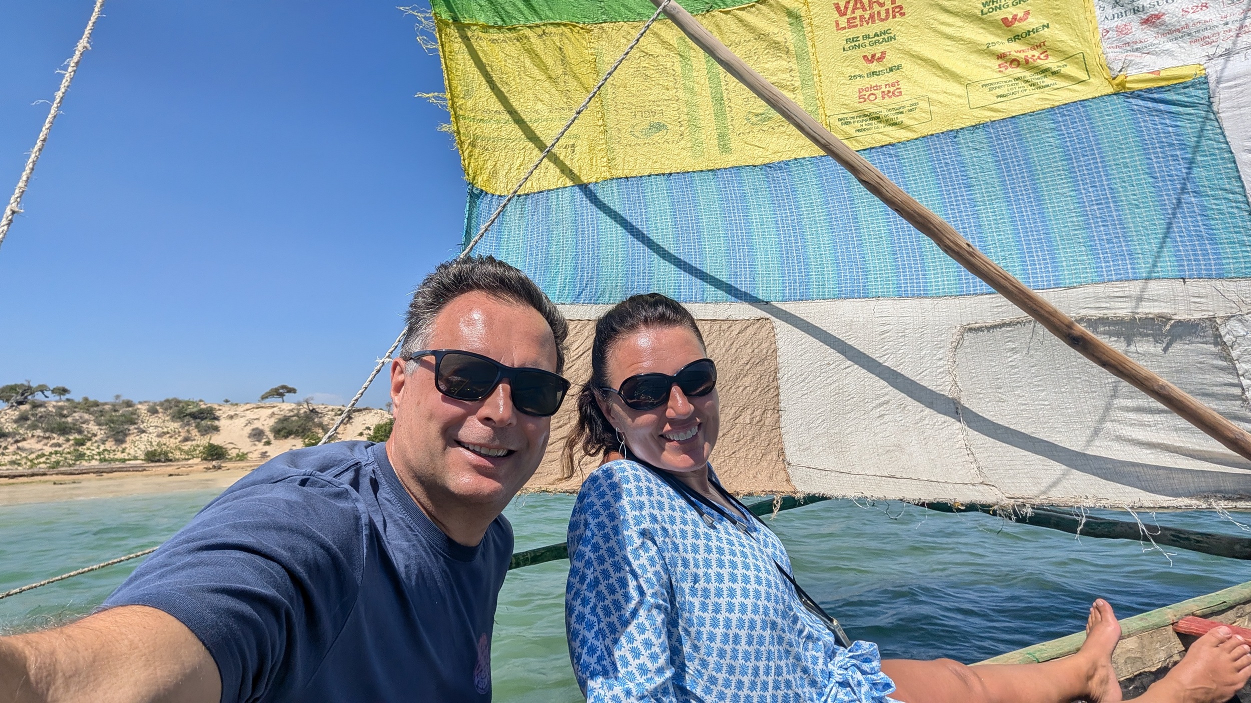 Selfie des Tages, auf dem Weg zum Kokosstrand