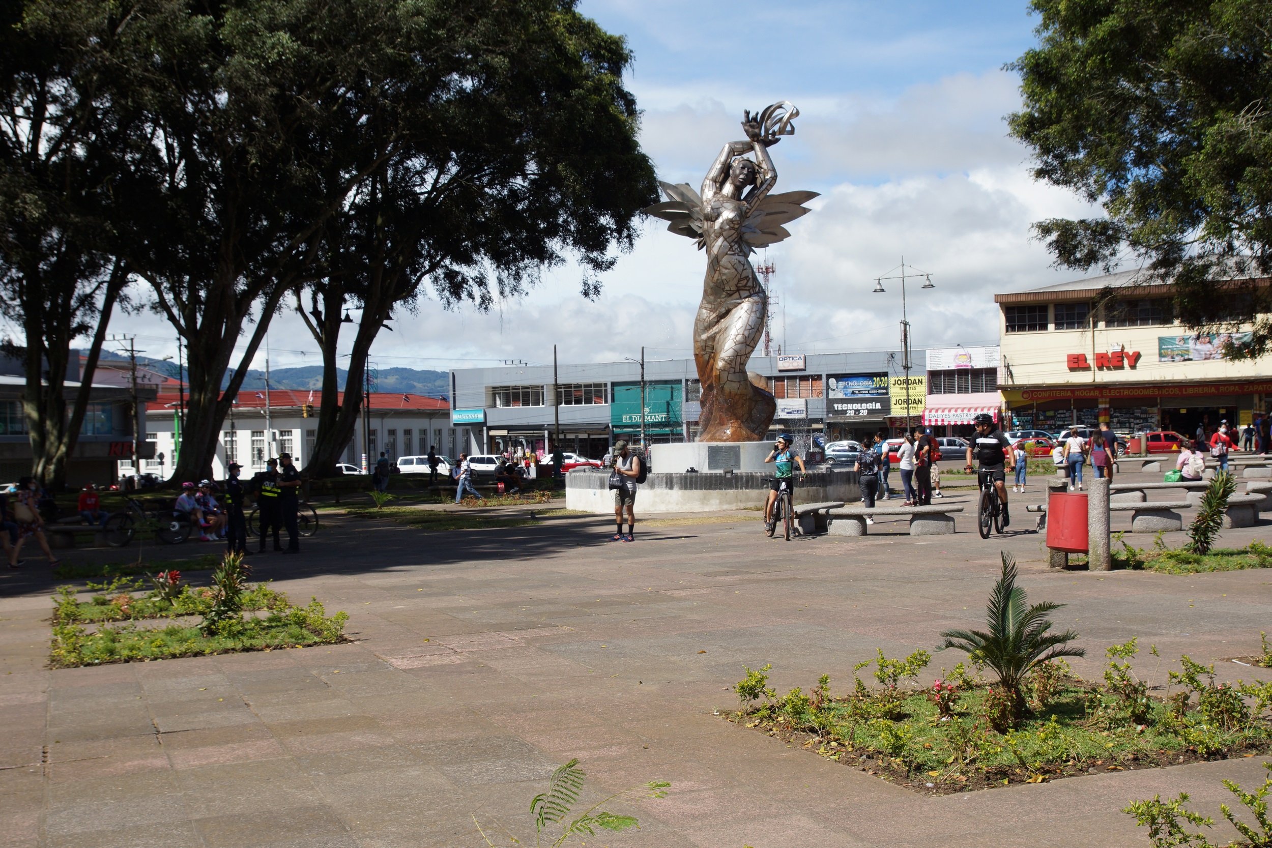 Viele Radfahrer Unterwegs