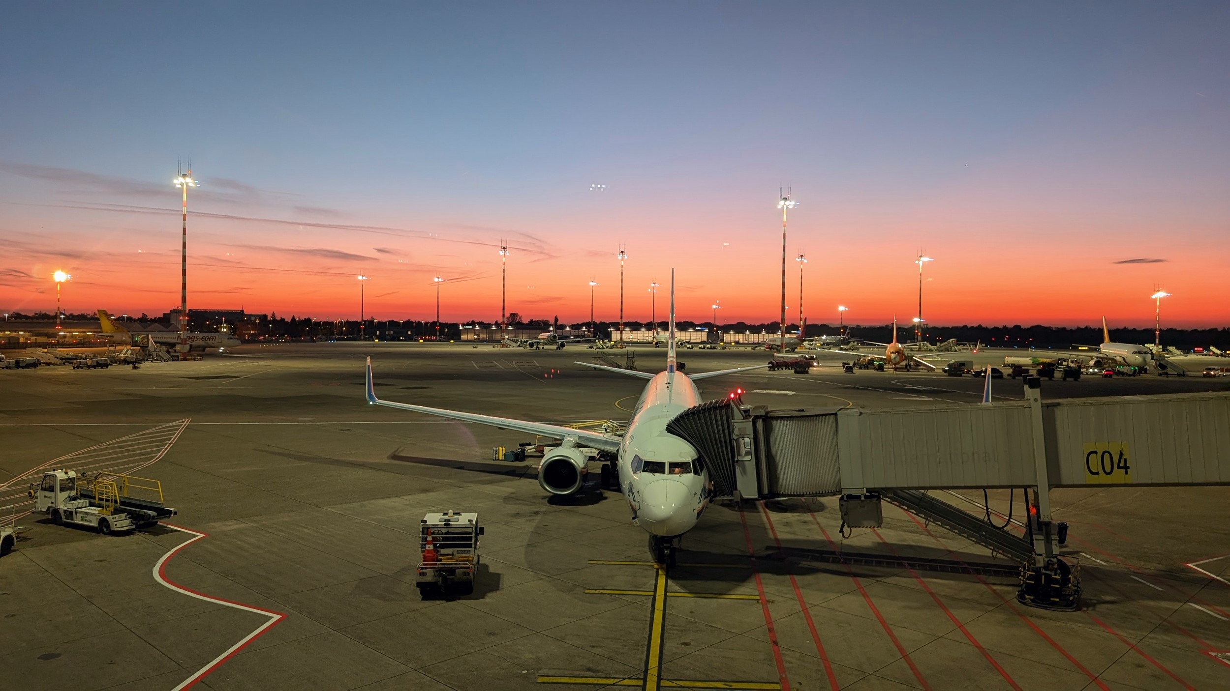 Sonnenuntergang in Düsseldorf
