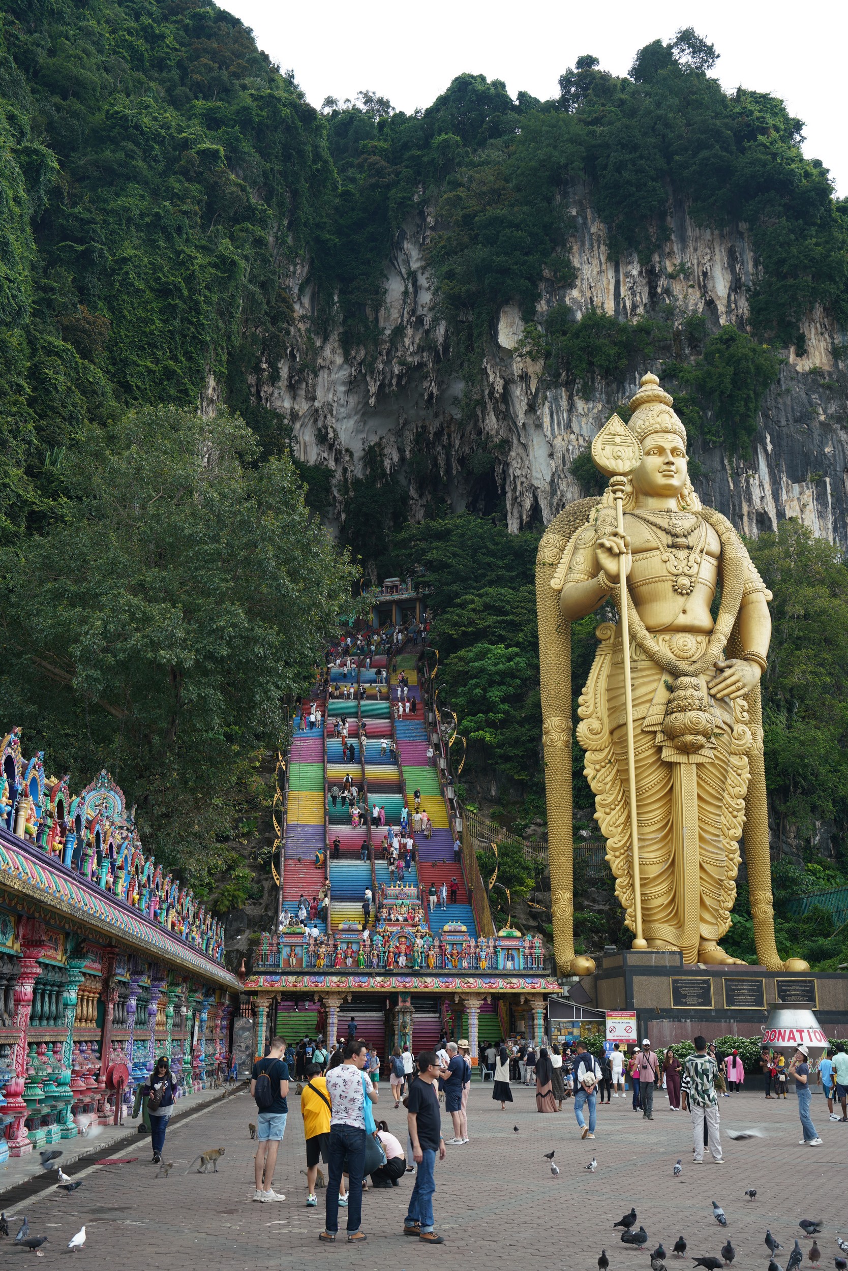 Treppe hoch, über 250 Stufen