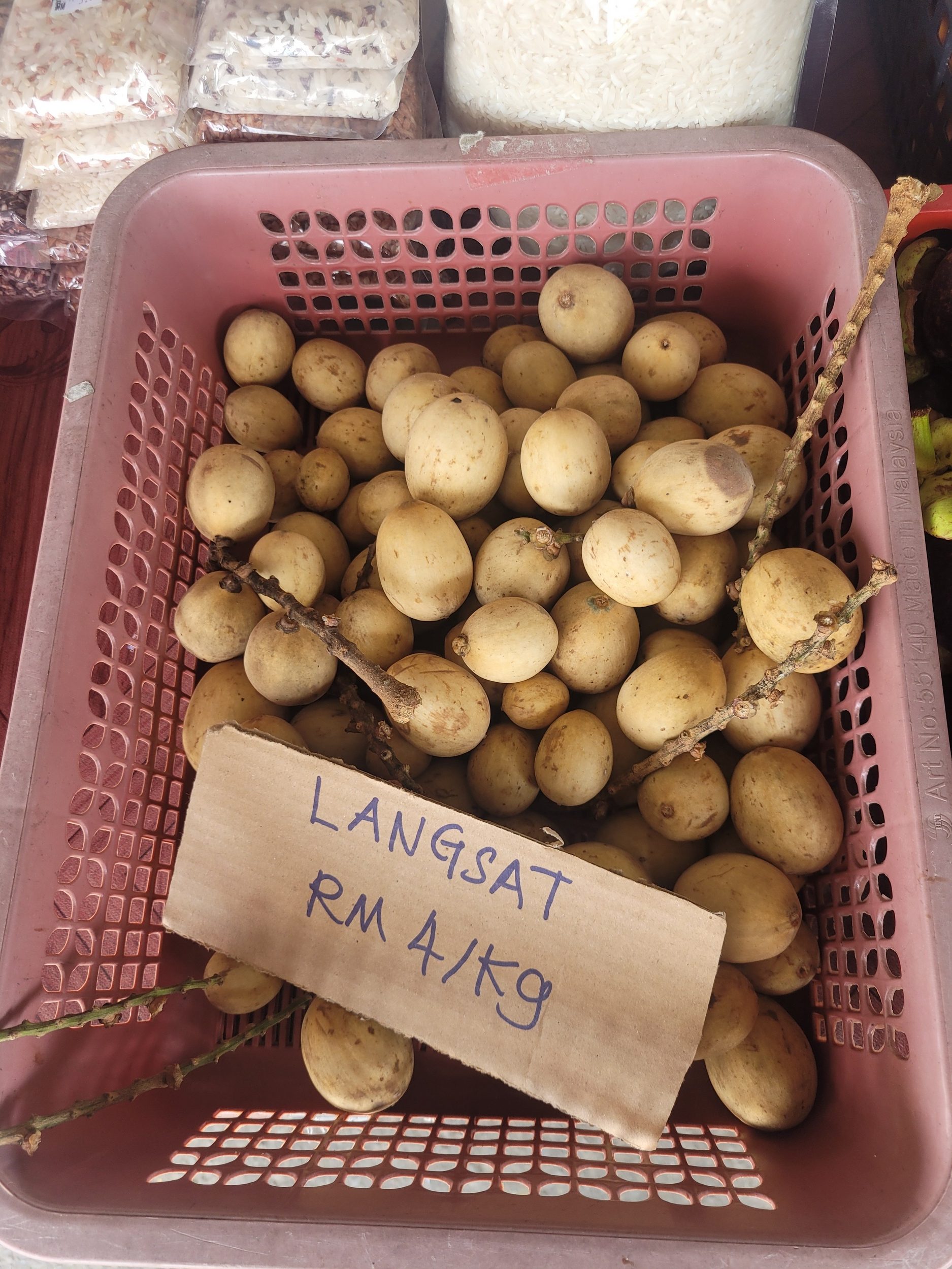 Langsat, Obst, war sehr lecker