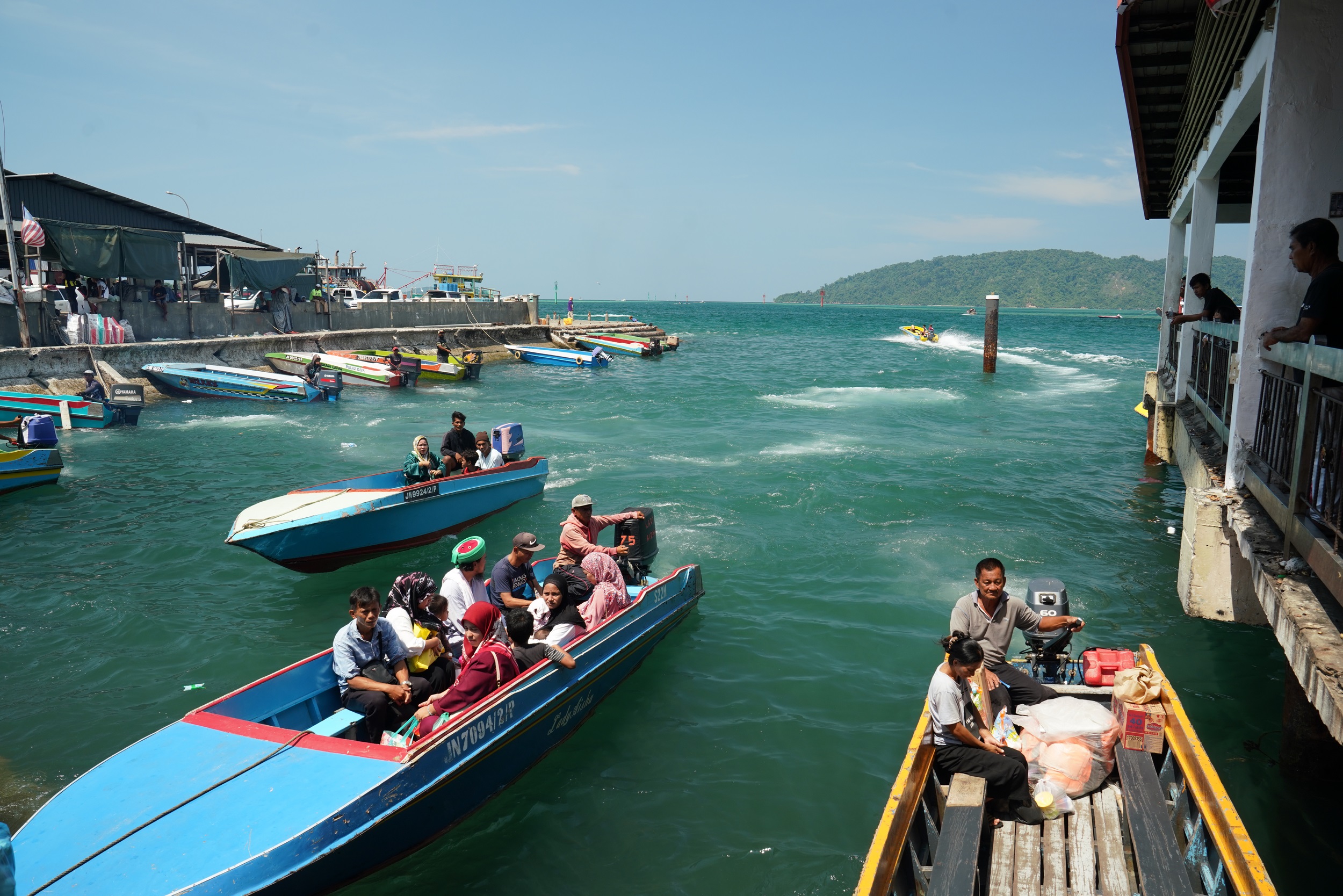 Anlegestelle für die Wassertaxis