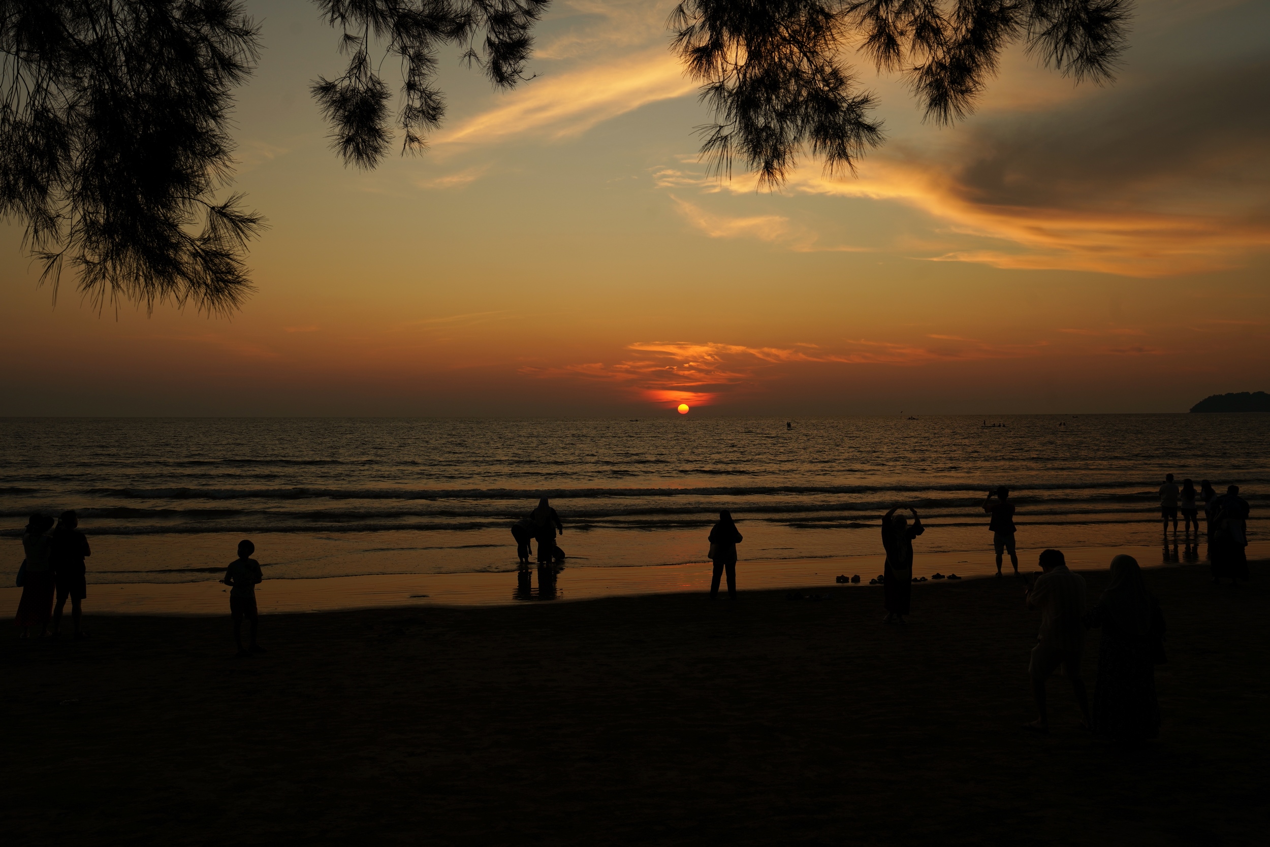 Da ist er, der Sonnenuntergang