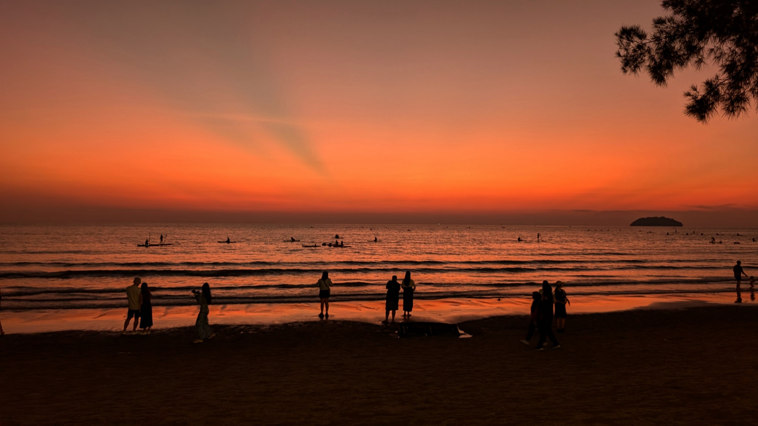 Da ist er wieder, ein wunderschöner Sonnenuntergang