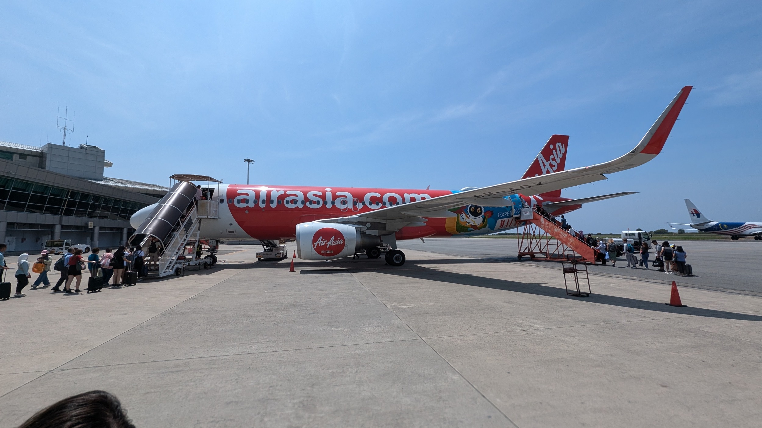 Flug Nummer vier der Reise, weiter nach Sandakan