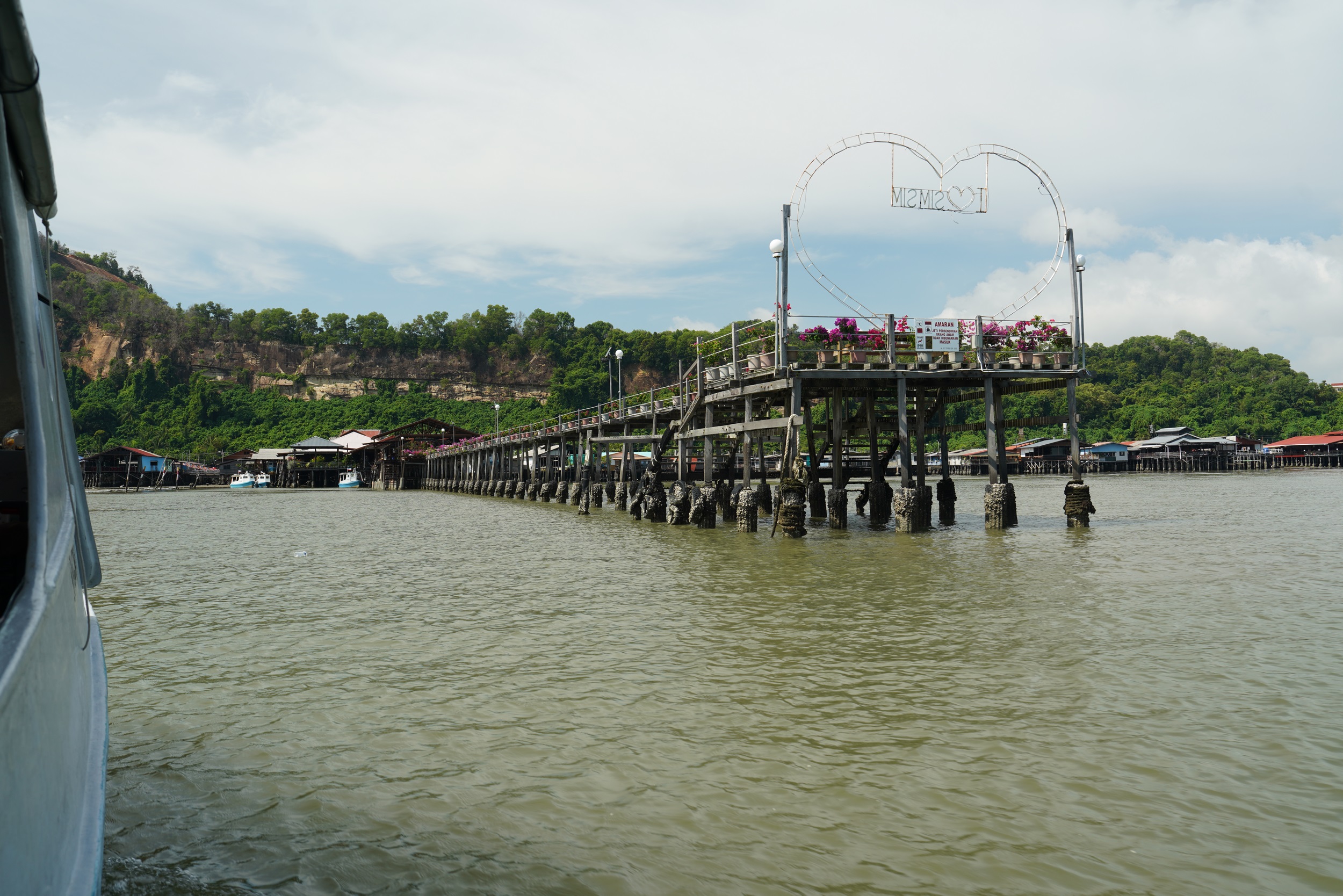 Ankunft an der Jetty