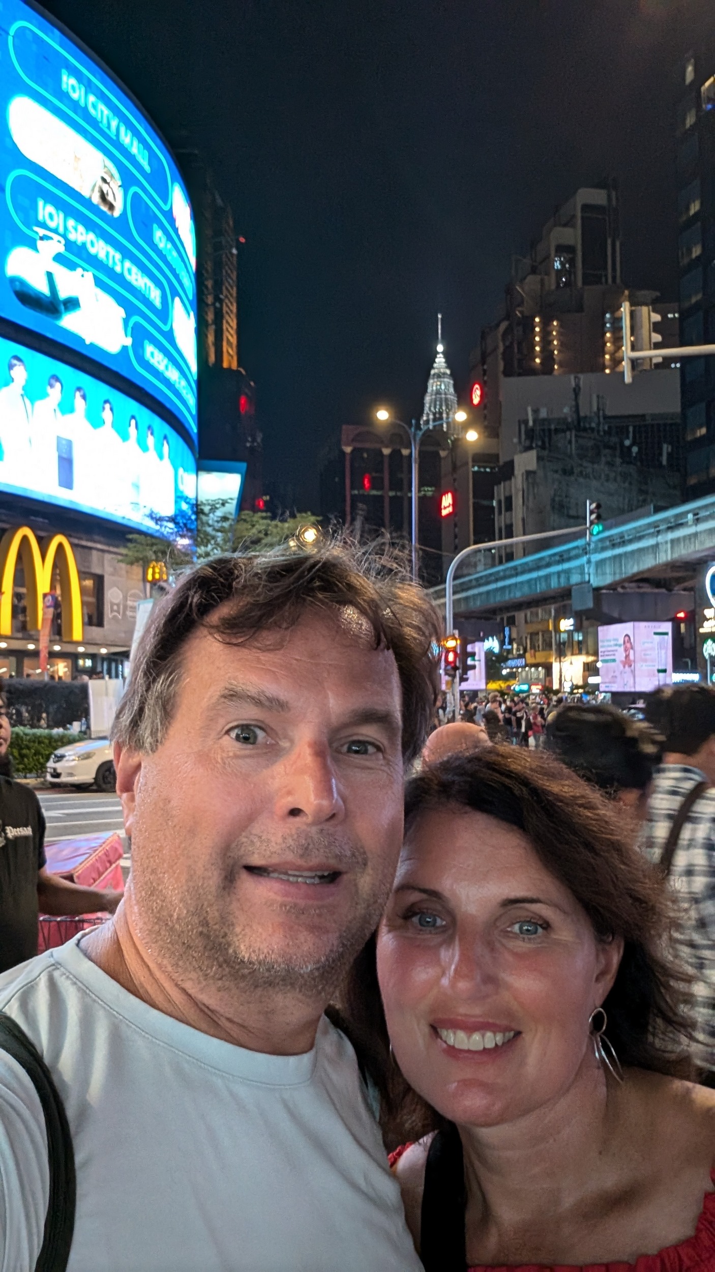 Selfie des Tages, wir sind wieder in Kuala Lumpur