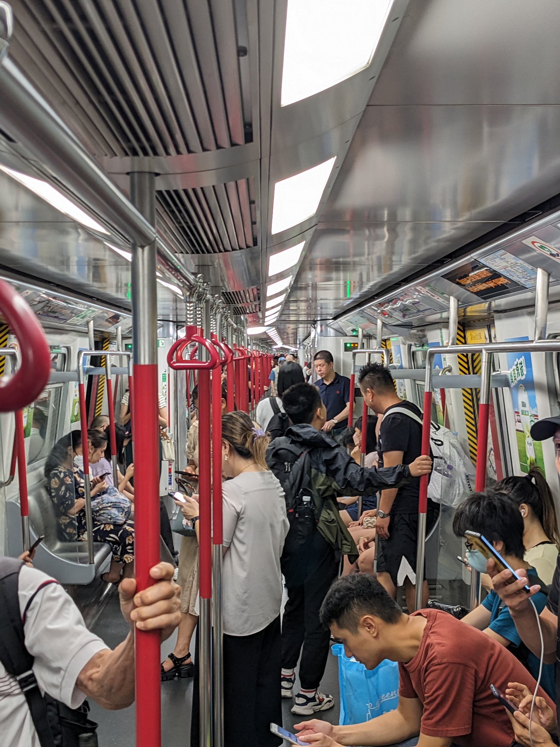 Morgens in der Metro