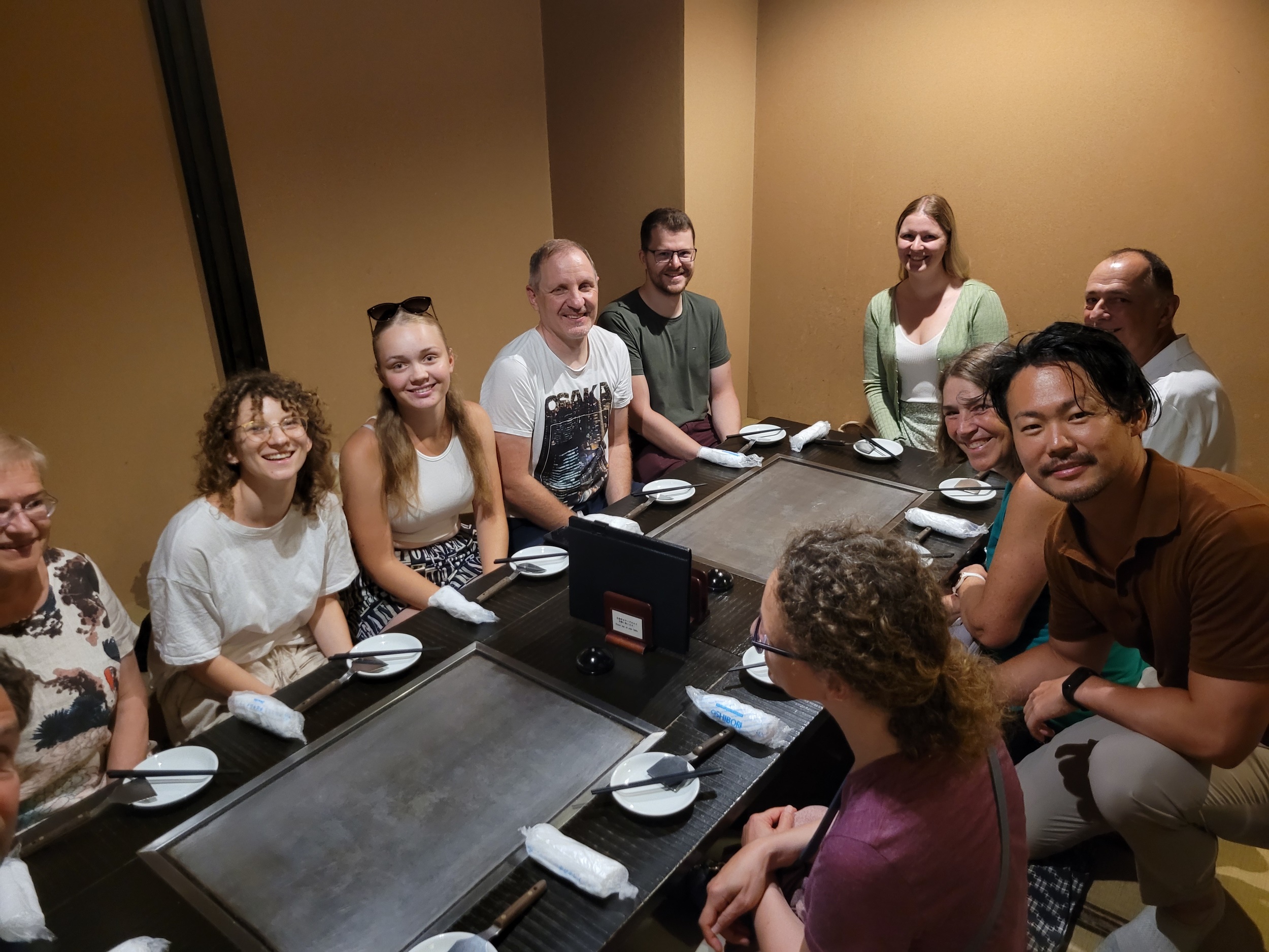 Abendessen mit der Gruppe