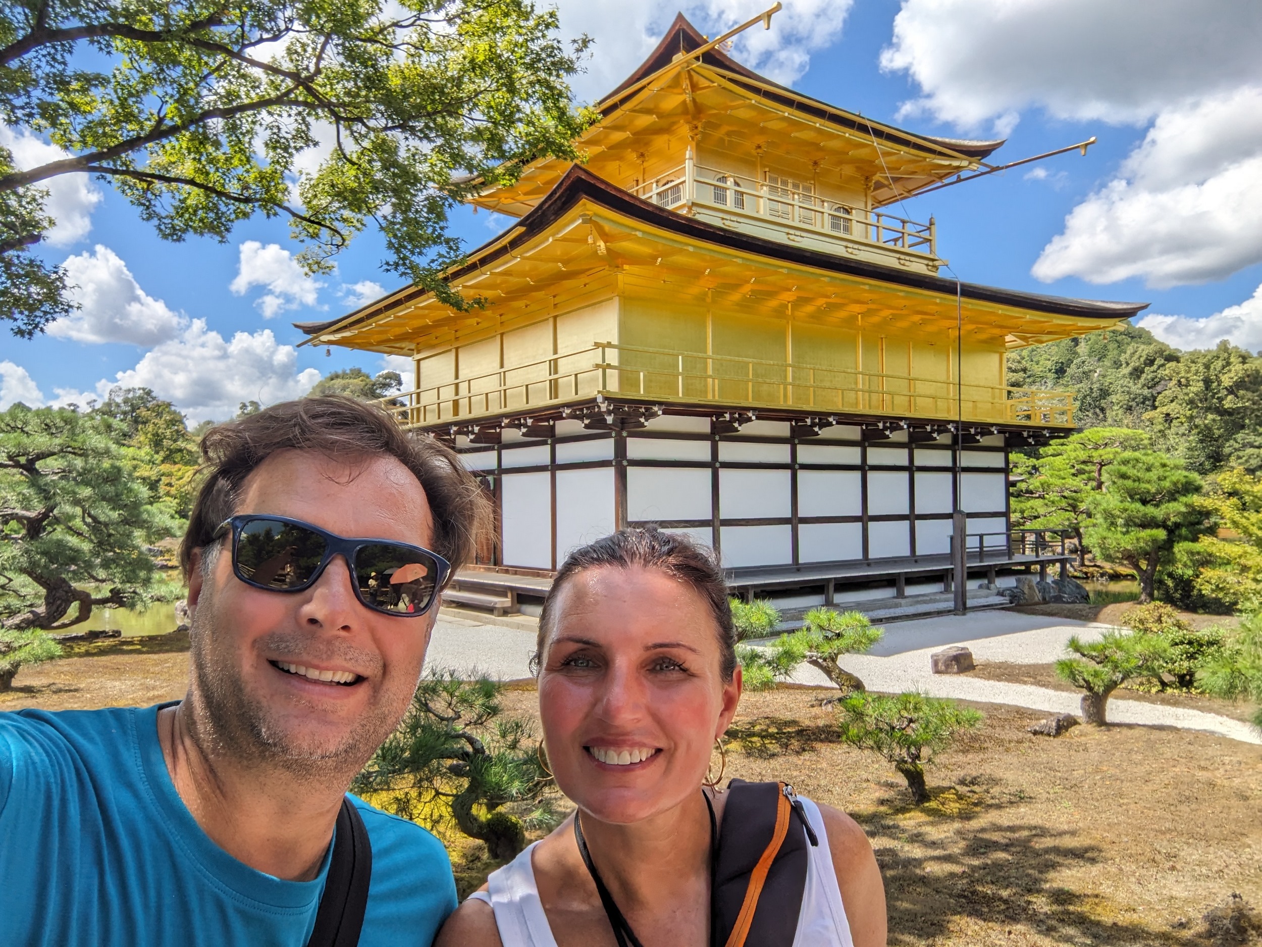 Selfie des Tages, mit Gold im Vordergrund