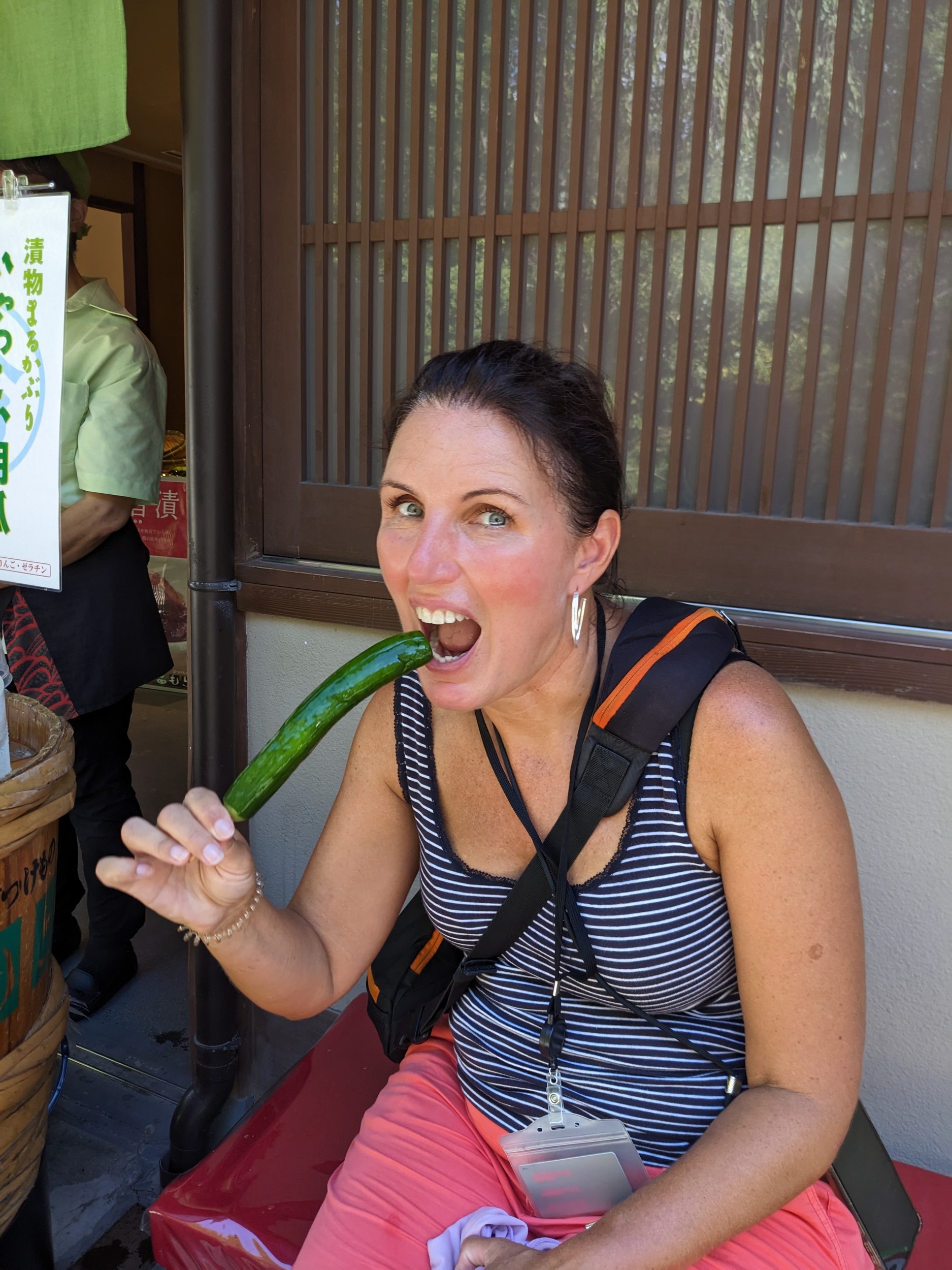 Eingelegte Gurke als Snack