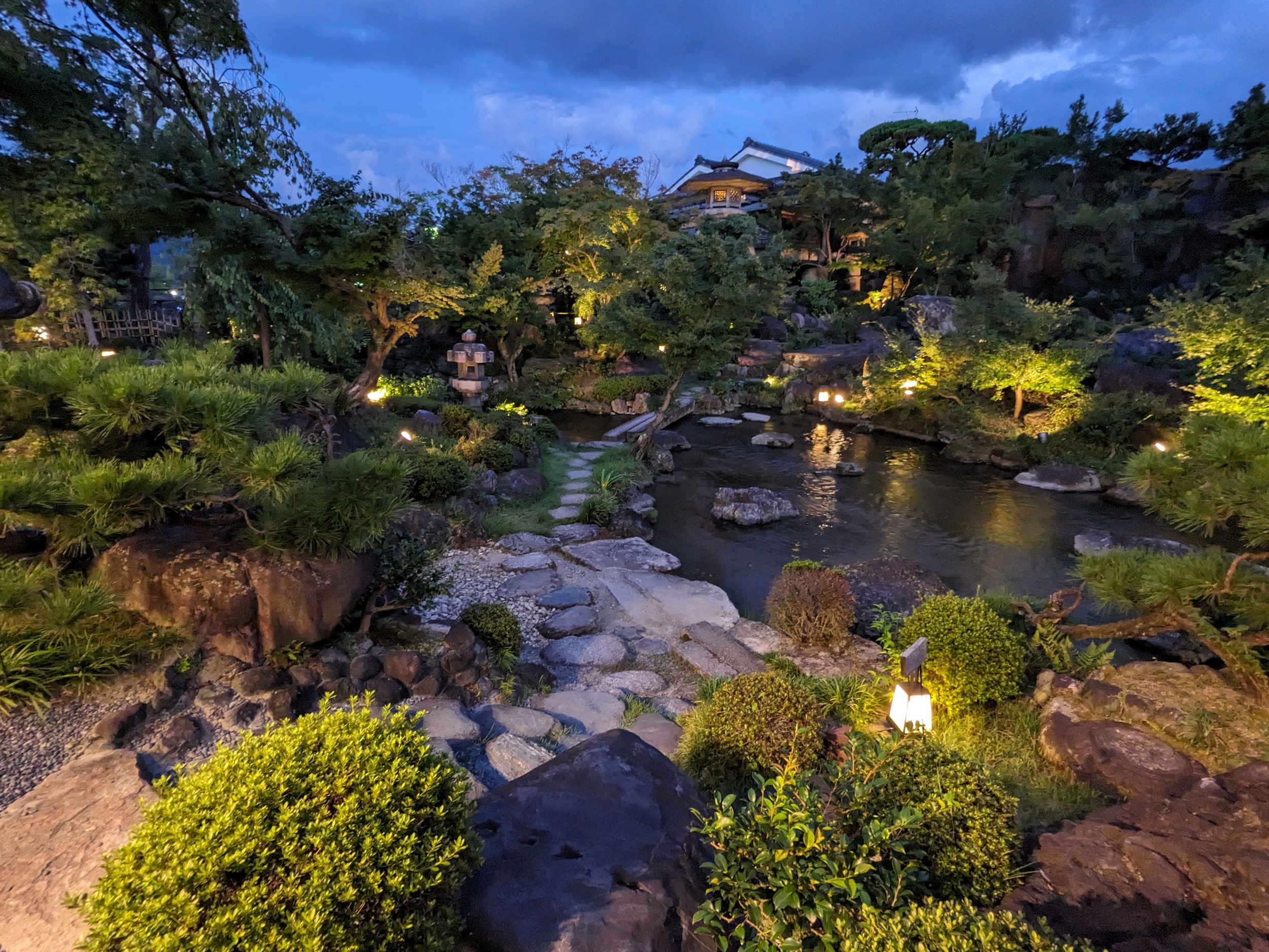 Der Restaurant Garten, wunderschön