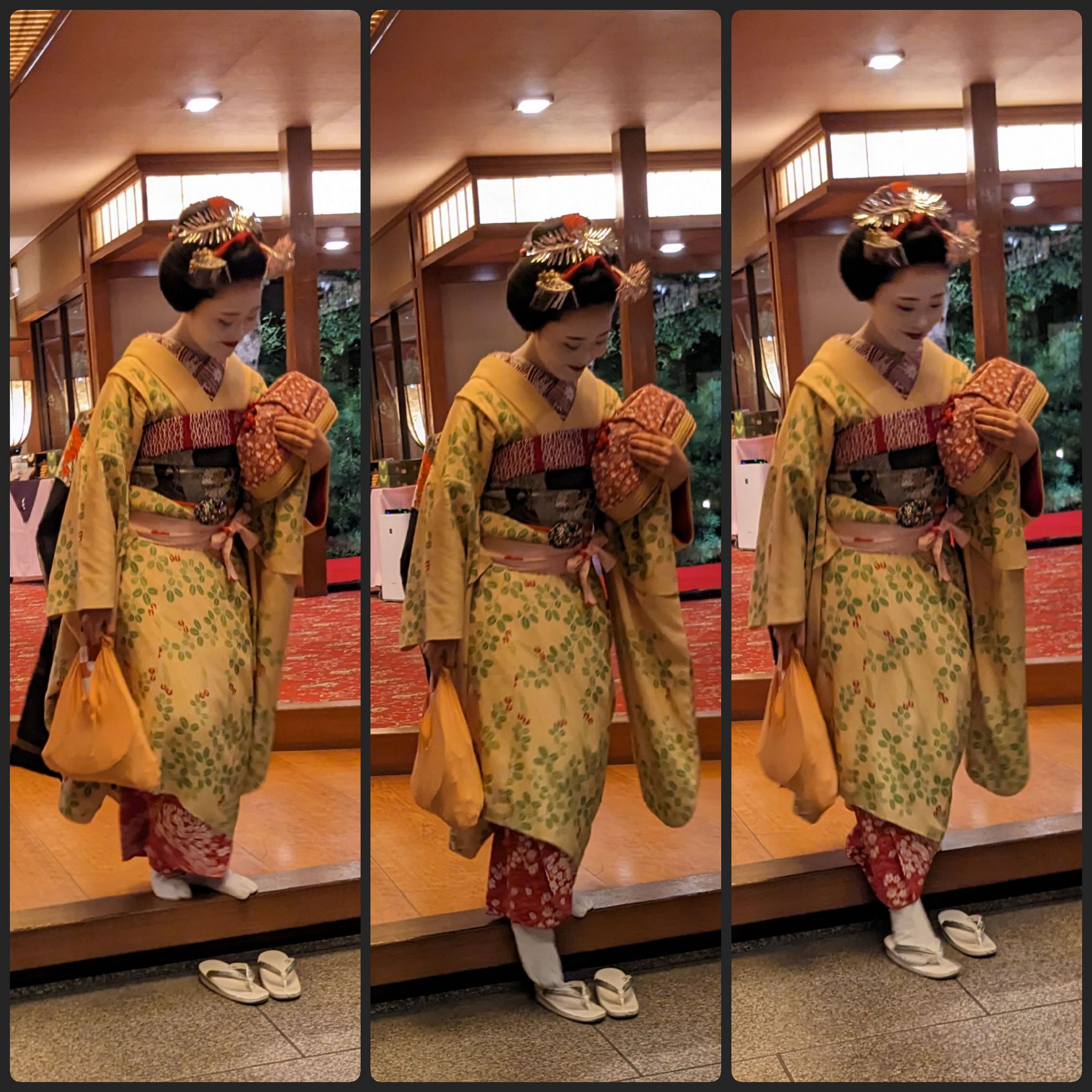 Dann haben wir noch eine Geisha erwischt