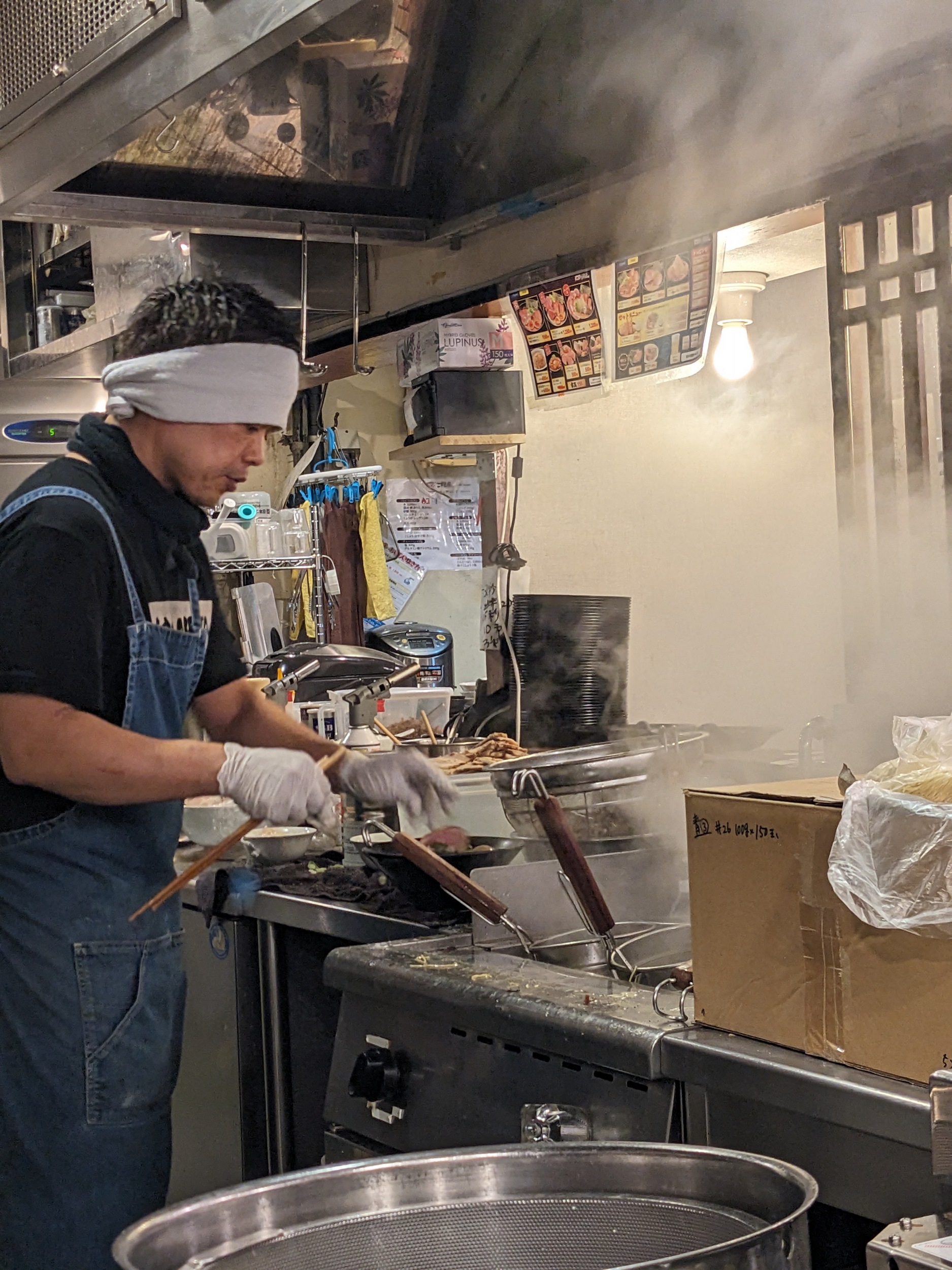 Noch mal bei der Arbeit