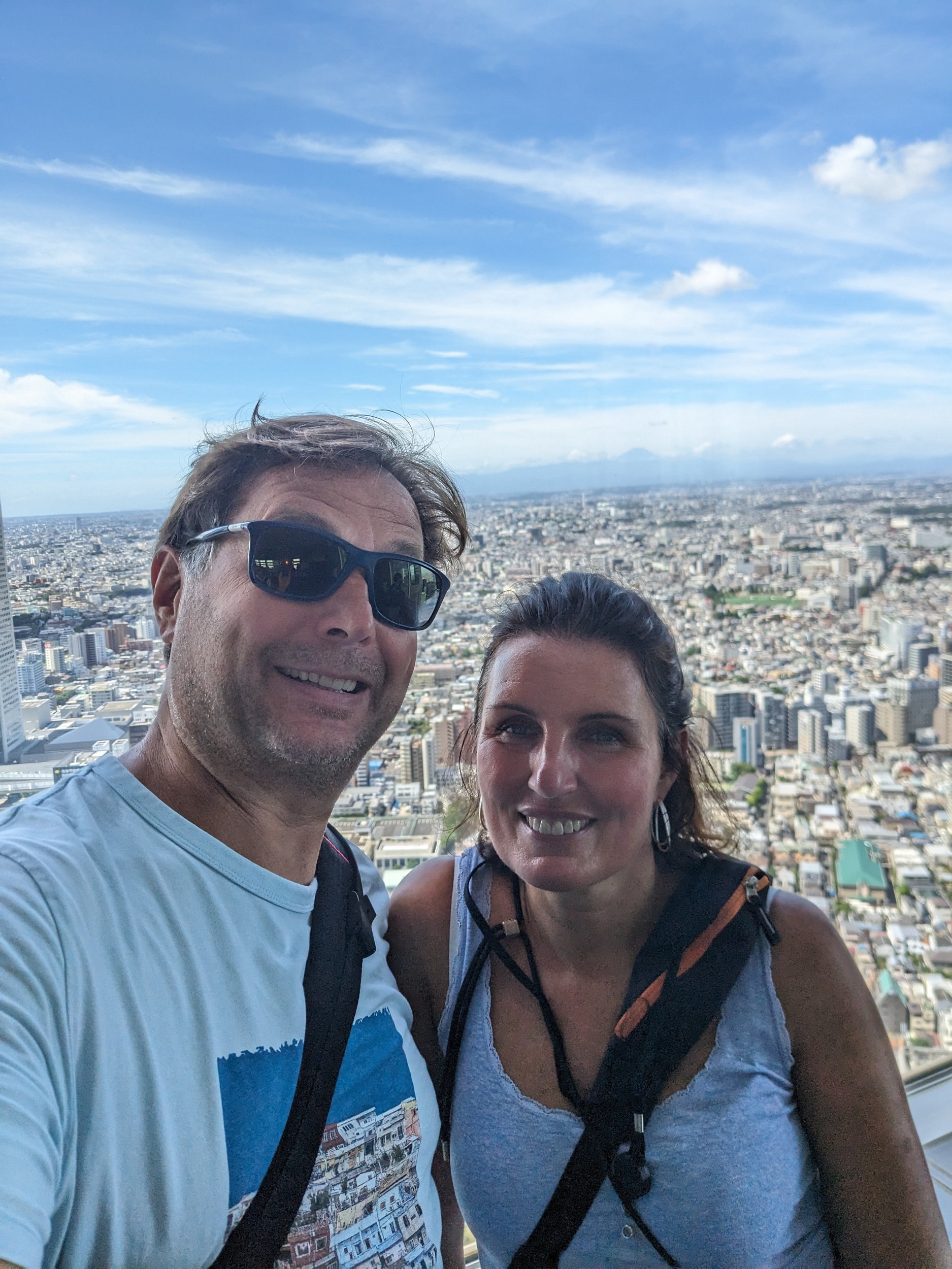 Selfie des Tages mit Fuji, ganz weit hinten