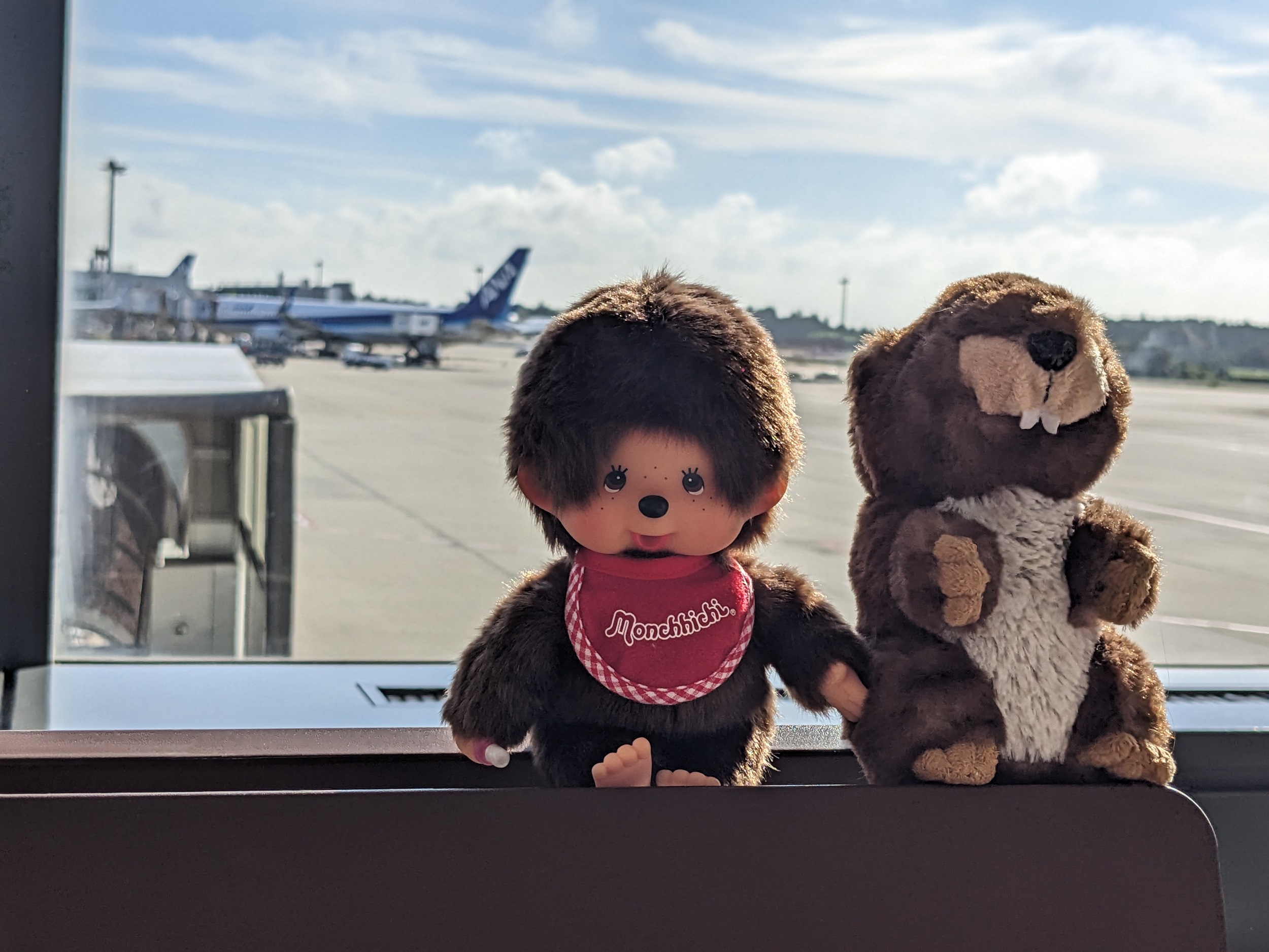 Ob Arthur und das Monchhichi Freunde werden?