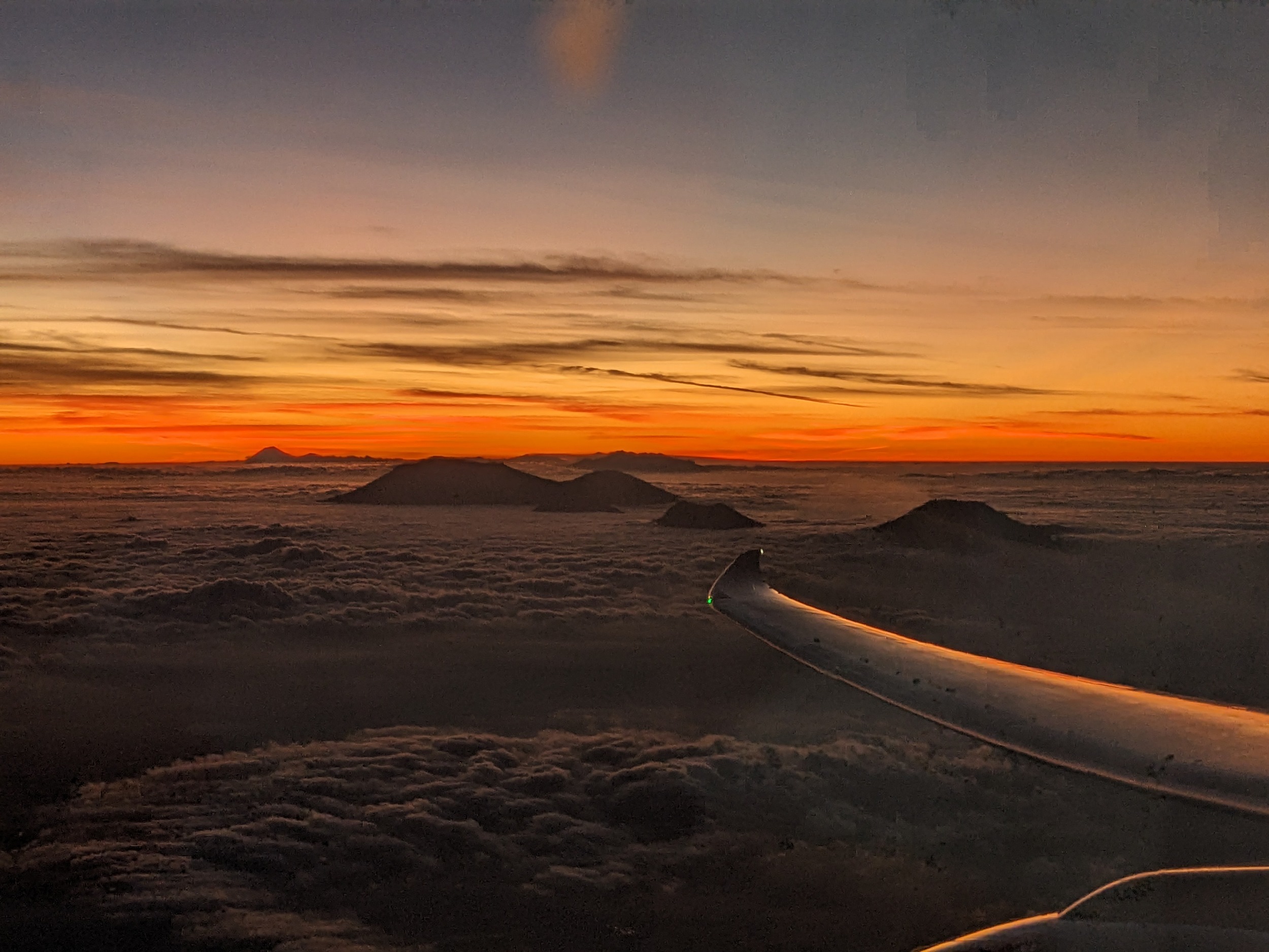 und den tollen Sonnenuntergang