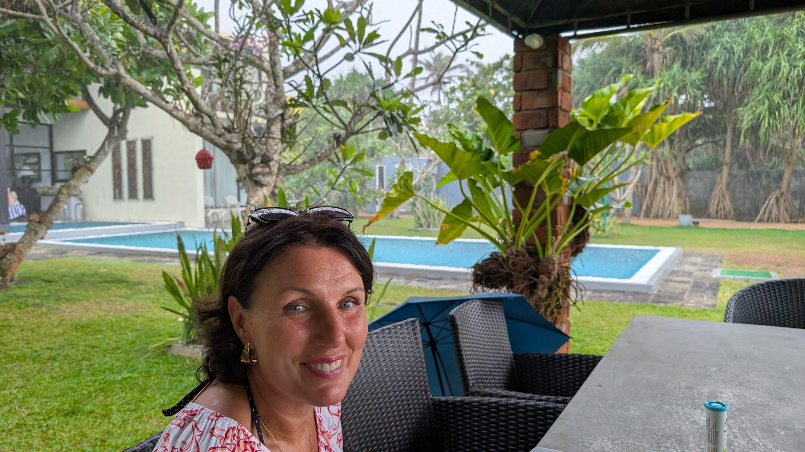 Frühstück im Regen